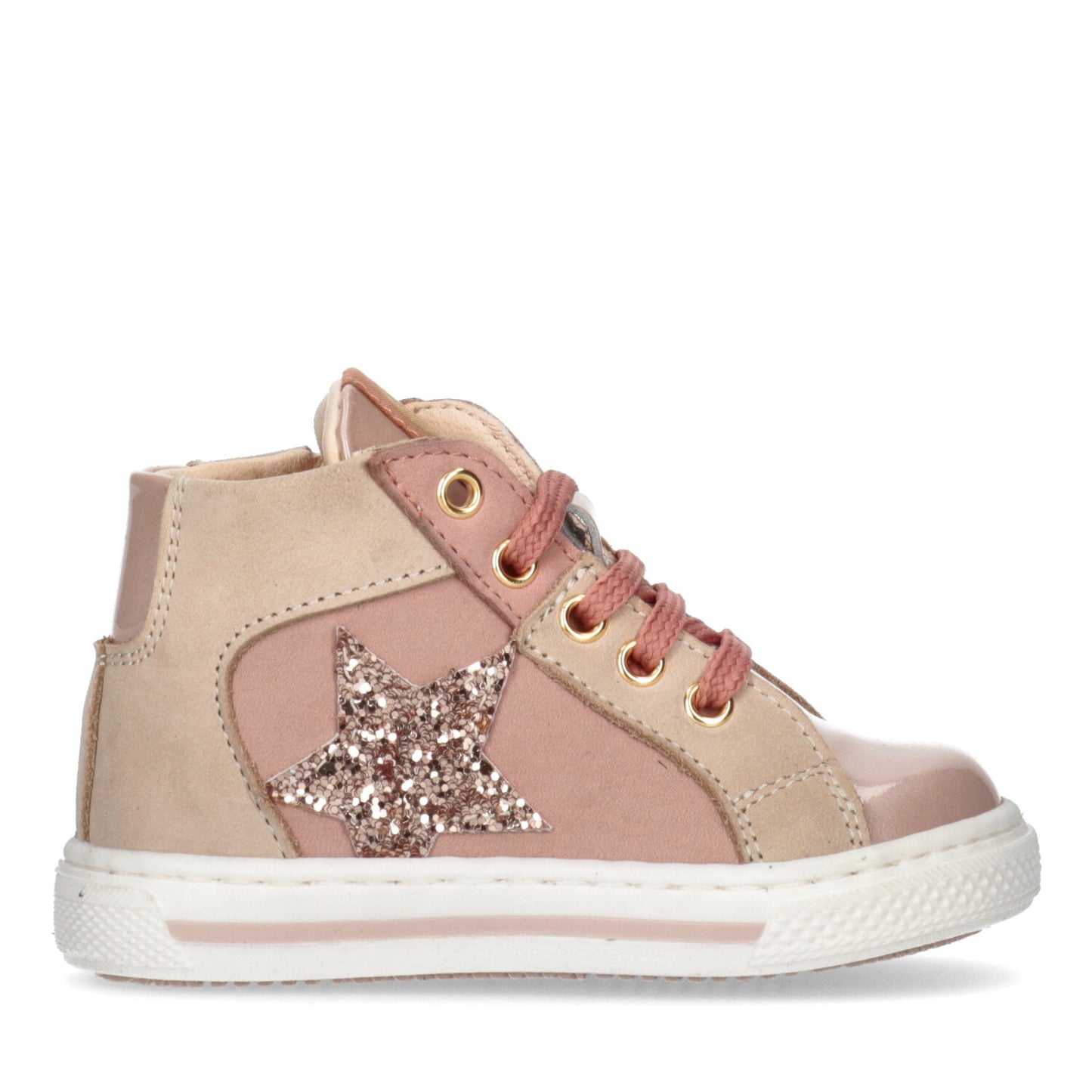 Sneaker Donna Walkey SNEAKER ALTA ALLACCIATA ROSA/BEIGE Rosa Y1A9-42013-1551A307