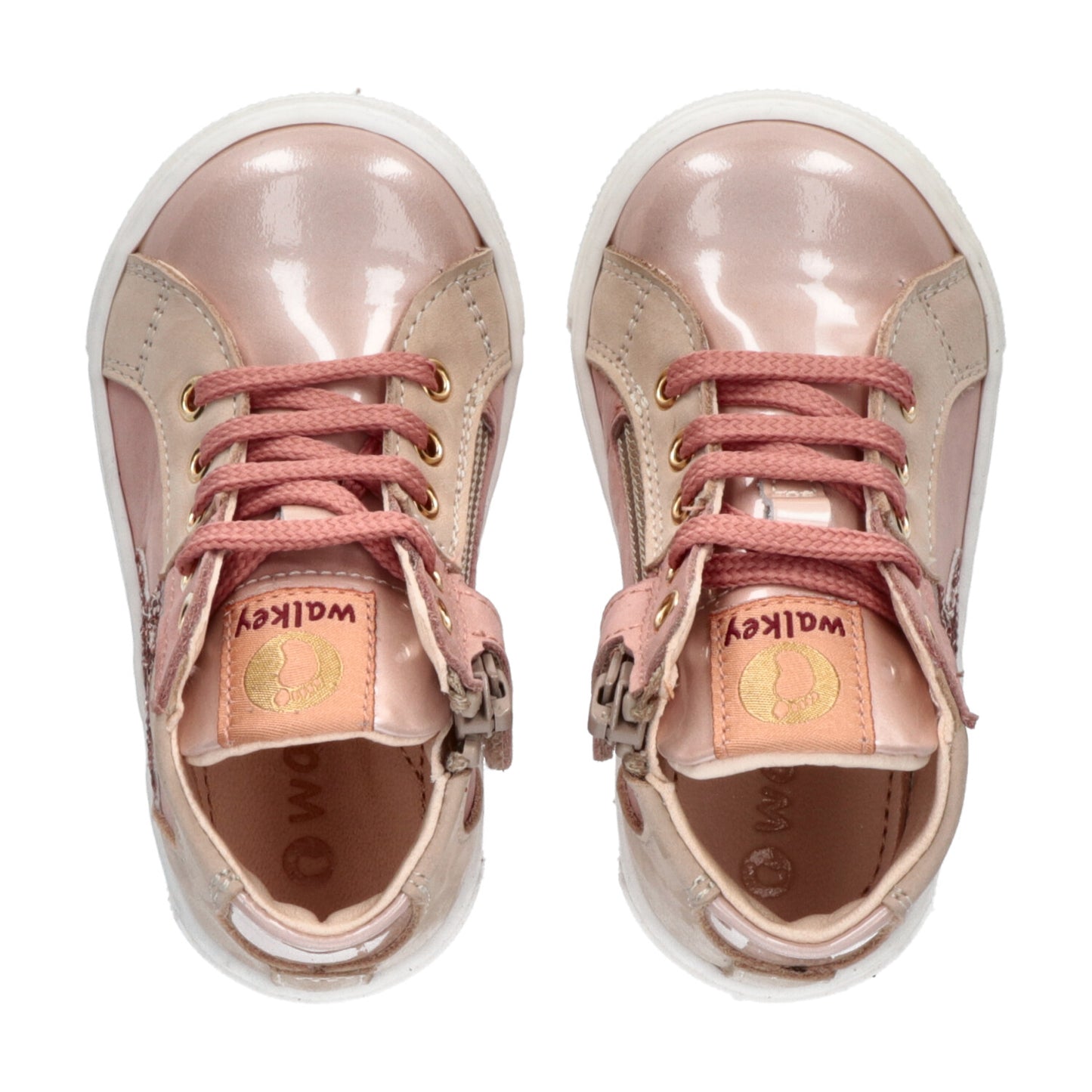 Sneaker Donna Walkey SNEAKER ALTA ALLACCIATA ROSA/BEIGE Rosa Y1A9-42013-1551A307